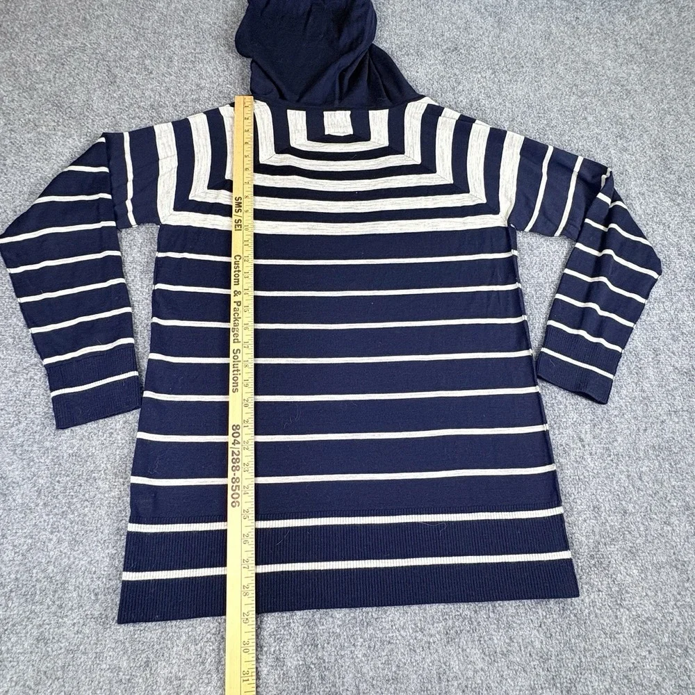 Vintage Y2K Banana Republic Hoodie Sweater Mens L Navy‎ Wool Baja Boho Coastal